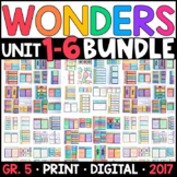 Wonders 2017 5th Grade WHOLE-YEAR BUNDLE Units 1-6 Supplem