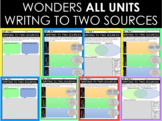 Wonders 2017 Third Grade Writing to Two Sources Units 1-6
