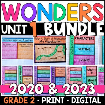 Preview of Wonders 2023, 2020 - 2nd Grade Unit 1 BUNDLE: Supplement with GOOGLE Classroom