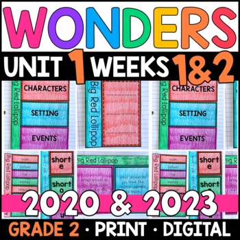 Preview of Wonders 2023, 2020 - 2nd Grade Unit 1: Week 1 and 2 Big Red Lollipop Supplement