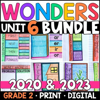 Preview of Wonders 2023, 2020 - 2nd Grade Unit 6 BUNDLE: Supplement with GOOGLE Classroom