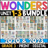 Wonders 2023, 2020 - 3rd Grade HALF-YEAR BUNDLE: Unit 1-3 