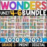 Wonders 2023, 2020 - 3rd Grade HALF-YEAR BUNDLE: Unit 4-6 