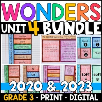 Preview of Wonders 2023, 2020 - 3rd Grade Unit 4 BUNDLE: Supplement with GOOGLE Classroom