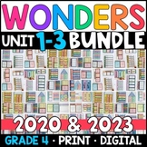 Wonders 2023, 2020 - 4th Grade HALF-YEAR BUNDLE: Unit 1-3 