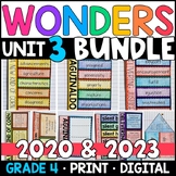 Wonders 2023, 2020 - 4th Grade Unit 3 BUNDLE: Supplement w