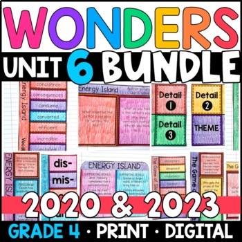 Preview of Wonders 2023, 2020 - 4th Grade Unit 6 BUNDLE: Supplement with GOOGLE Classroom