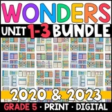 Wonders 2023, 2020 - 5th Grade HALF-YEAR BUNDLE: Unit 1-3 