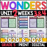 Wonders 2023, 2020 - 5th Grade, Unit 2 Weeks 3 and 4: Blan