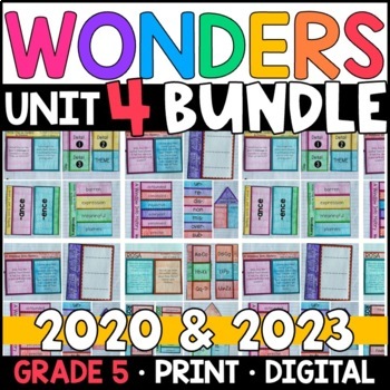 Preview of Wonders 2023, 2020 - 5th Grade Unit 4 BUNDLE: Supplement with GOOGLE Classroom