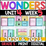 Wonders 2023, 2020 - 5th Grade, Unit 4 Week 5: Words Free 