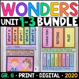 Wonders 2020 6th Grade HALF-YEAR BUNDLE: Units 1-3 Supplem