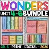 Wonders 2020 6th Grade HALF-YEAR BUNDLE: Units 4-6 Supplem