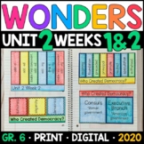 Wonders 2020 6th Grade Unit 2 Weeks 1 and 2: Who Created D