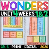 Wonders 2020 6th Grade Unit 4 Week 1 and 2: Seeing Things 