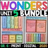 Wonders 2020 6th Grade Unit 5 BUNDLE: Interactive Suppleme