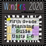 Wonders 2020 Fifth Grade Planning Guide All Units