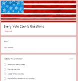 Wonders 2020 Every Vote Counts Google Forms Questions