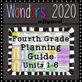 Wonders 2020 Fourth Grade Planning Guide All Units