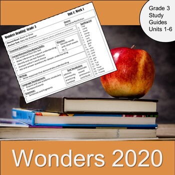 Preview of McGraw Hill Wonders 2020 Study Guides/Newsletters: Grade 3