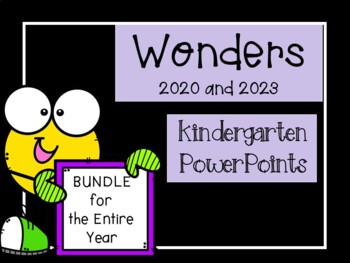 Preview of Wonders 2020 and 2023, Kindergarten, POWERPOINTS, BUNDLE Unit 0 - 10