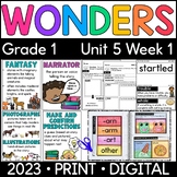 Wonders 1st Grade 2023: Unit 5 Week 1 A Lost Button Supplement