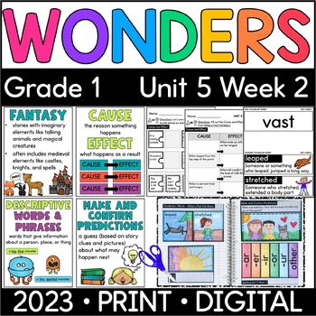Preview of Wonders 1st Grade 2023: Unit 5 Week 2 Kitten's First Full Moon Supplement