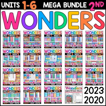 Preview of Wonders 2023, 2020 2nd Grade MEGA BUNDLE: Reading Supplements AND Grammar Pack