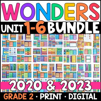 Preview of Wonders 2023, 2020 - 2nd Grade WHOLE-YEAR BUNDLE: Units 1-6 Supplement w/ GOOGLE
