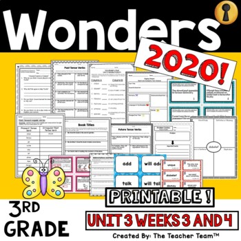 Preview of Wonders 2023, 2020 3rd Grade Unit 3 Week 3 and 4 Supplement | Printable