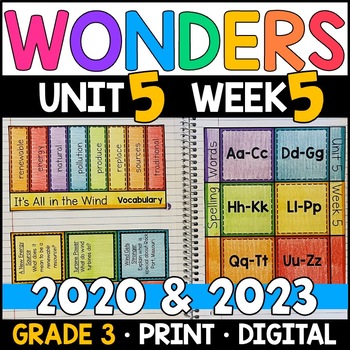 Preview of Wonders 2023, 2020 - 3rd Grade, Unit 5 Week 5: It's All in Wind Supplement