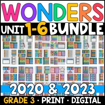 Preview of Wonders 2023, 2020 - 3rd Grade WHOLE-YEAR BUNDLE: Units 1-6 Supplement w/ GOOGLE