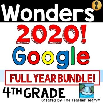 Preview of Wonders 2023, 2020 4th Grade Unit 1 - Unit 6 Supplement | Google Slides Bundle