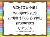 Wonders 2023 ELA Premium Focus Wall Grade 4