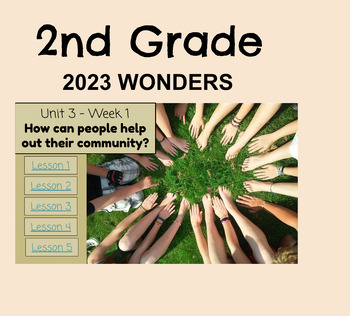 Preview of Wonders 2023, Grade 2, Unit 3: Week 1