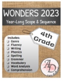 Wonders 2023 Scope & Sequence Year-Long Plan | 4th Grade