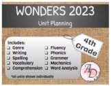 Wonders 2023 Unit Planning | 4th Grade