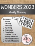 Wonders 2023 Weekly Planning | K-5 BUNDLE!