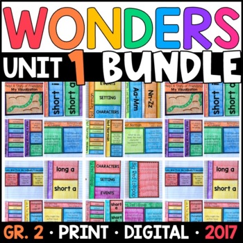 Preview of Wonders 2017 2nd Grade Unit 1 BUNDLE: Interactive Supplements with GOOGLE
