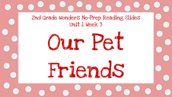 Preview of Wonders 2nd Grade Unit 1 Week 3 No-Prep Reading Slides