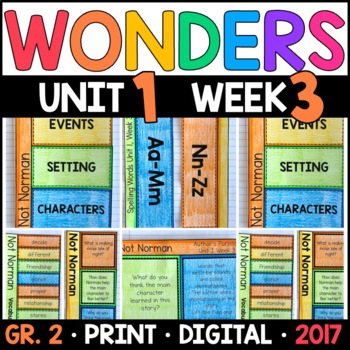 Preview of Wonders 2nd Grade Unit 1 Week 3: Not Norman A Goldfish Story Supplement • GOOGLE