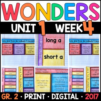 Preview of Wonders 2nd Grade Unit 1 Week 4: Lola and Tiva Supplement with GOOGLE