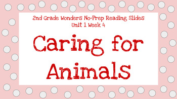 Preview of Wonders 2nd Grade Unit 1 Week 4 No-Prep Reading Slides