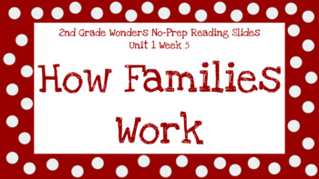 Preview of Wonders 2nd Grade Unit 1 Week 5 No-Prep Reading Slides