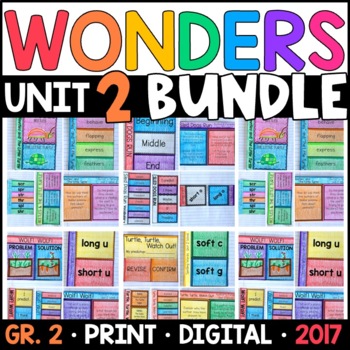 Preview of Wonders 2017 2nd Grade Unit 2 BUNDLE: Interactive Supplements with GOOGLE