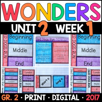 Preview of Wonders 2nd Grade Unit 2 Week 1: Sled Dogs Run Supplement with GOOGLE