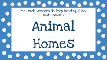 Preview of Wonders 2nd Grade Unit 2 Week 3 Non-Prep Reading Slides