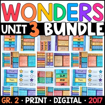 Preview of Wonders 2017 2nd Grade Unit 3 BUNDLE: Interactive Supplements with GOOGLE