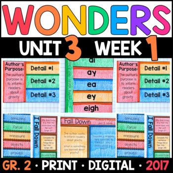 Preview of Wonders 2nd Grade Unit 3 Week 1: I Fall Down Supplement with GOOGLE