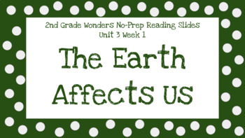 Preview of Wonders 2nd Grade Unit 3 Week 1 No-Prep Reading Slides